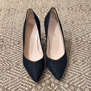Peter Kaiser Black Glitter Heels